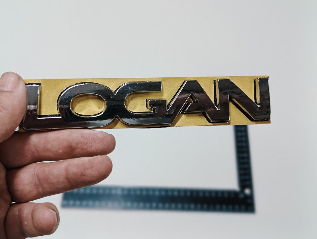 Logan Krom Bagaj Yazısı 3M 3D ABS