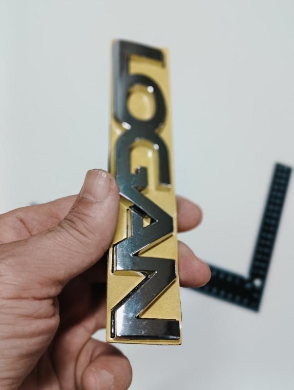 Logan Krom Bagaj Yazısı 3M 3D ABS