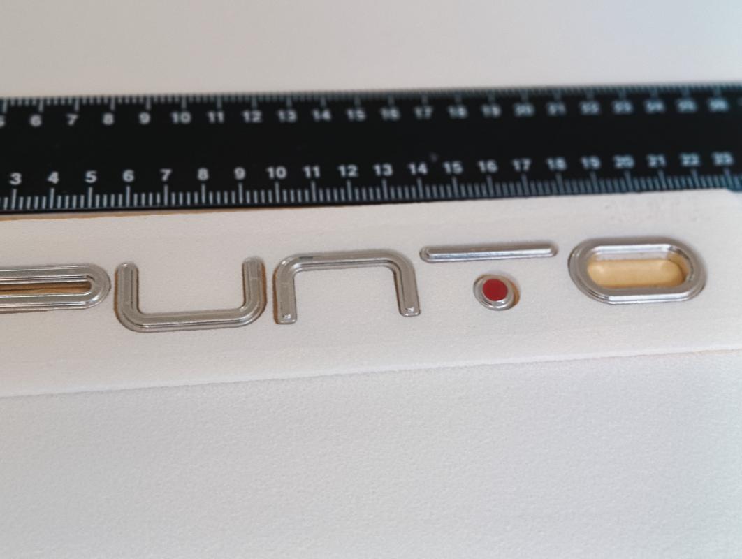 Punto Krom Bagaj Yazısı Kırmızı Noktalı 3M 3D ABS