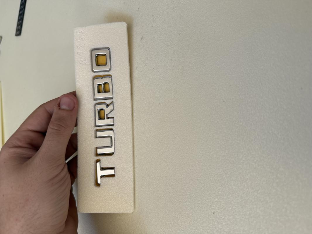 Turbo Krom Bagaj Yazısı 3M 3D ABS Arma Logo