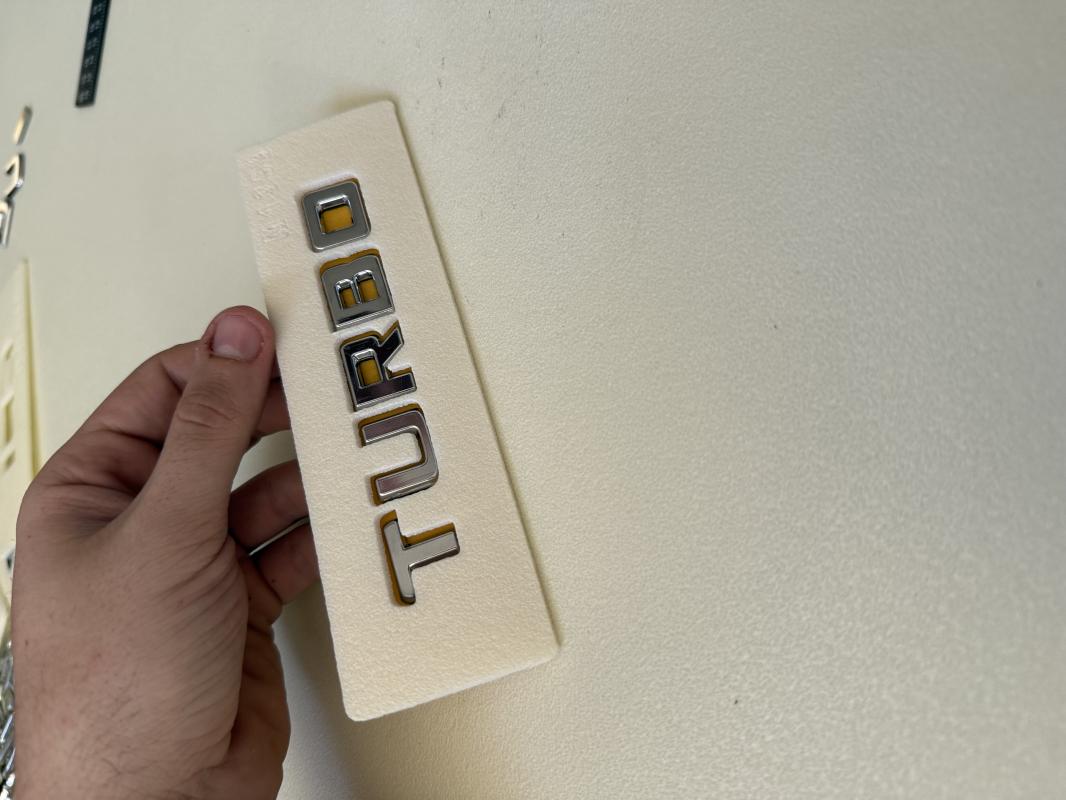 Turbo Krom Bagaj Yazısı 3M 3D ABS Arma Logo