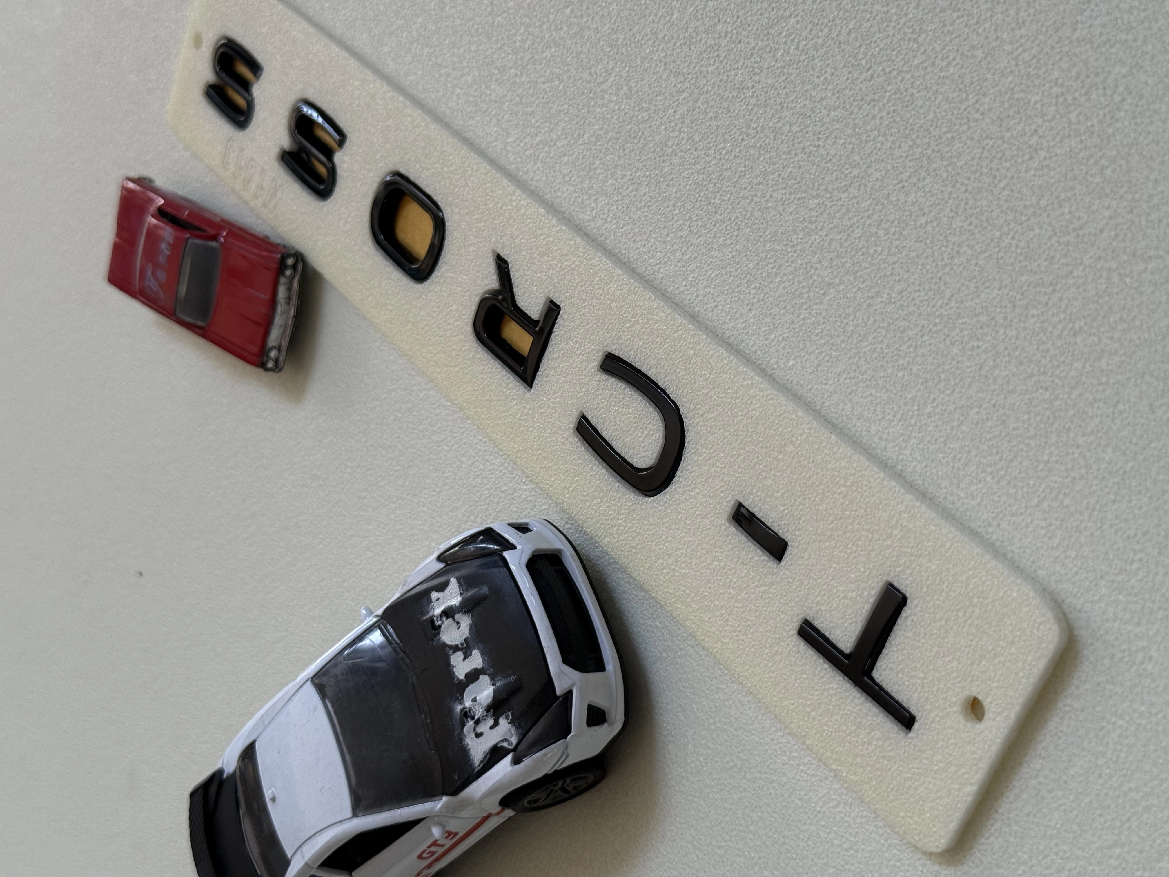 T-Cross Piano Black Bagaj Yazısı 3M 3D ABS