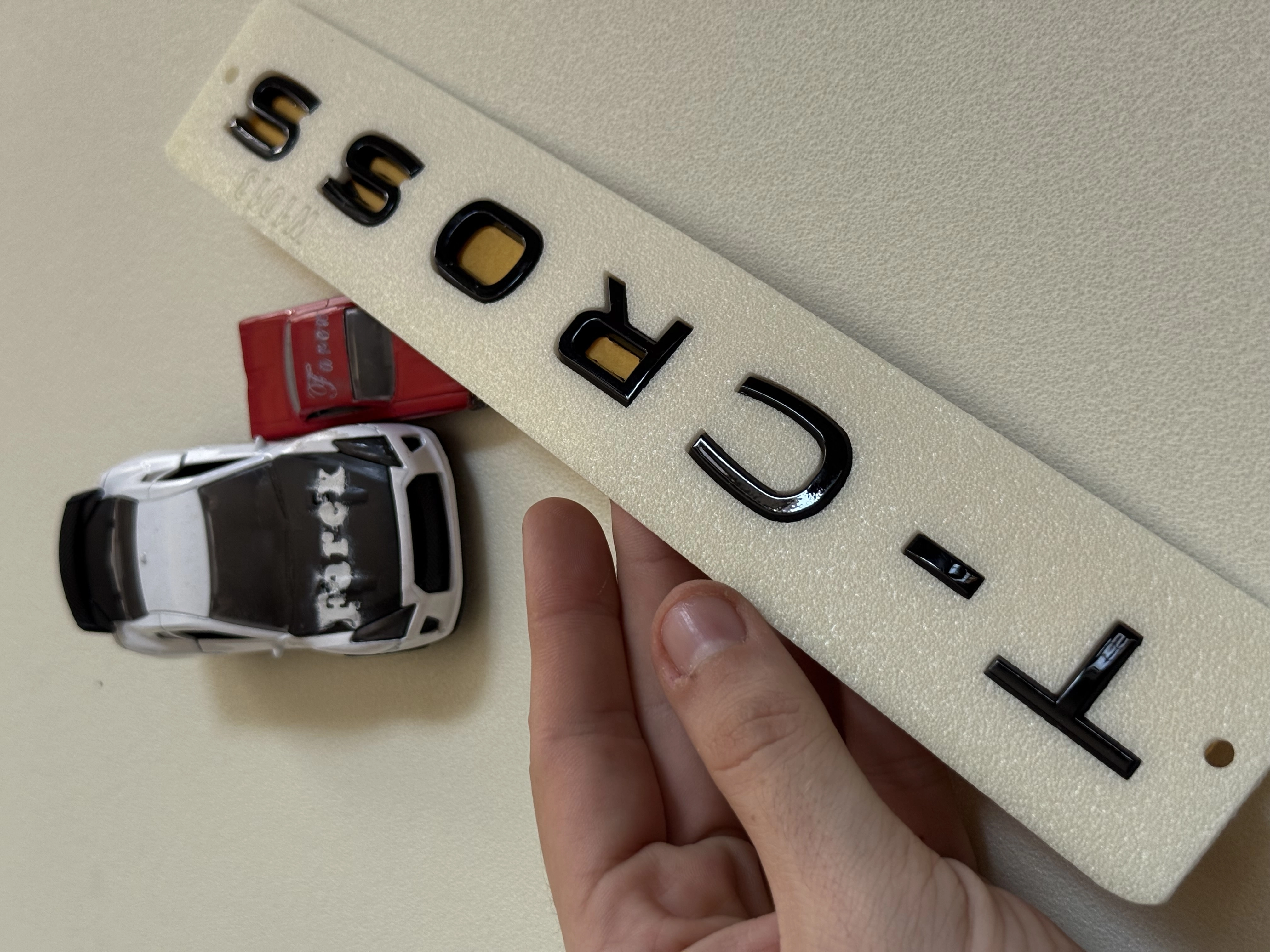 T-Cross Piano Black Bagaj Yazısı 3M 3D ABS