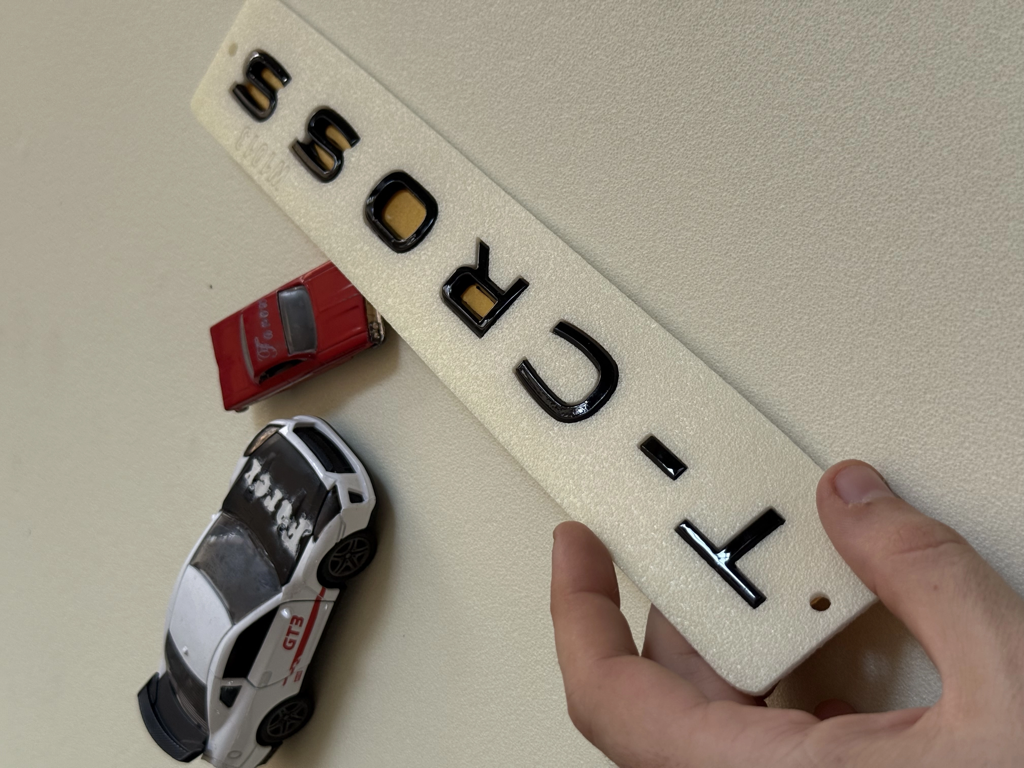 T-Cross Piano Black Bagaj Yazısı 3M 3D ABS