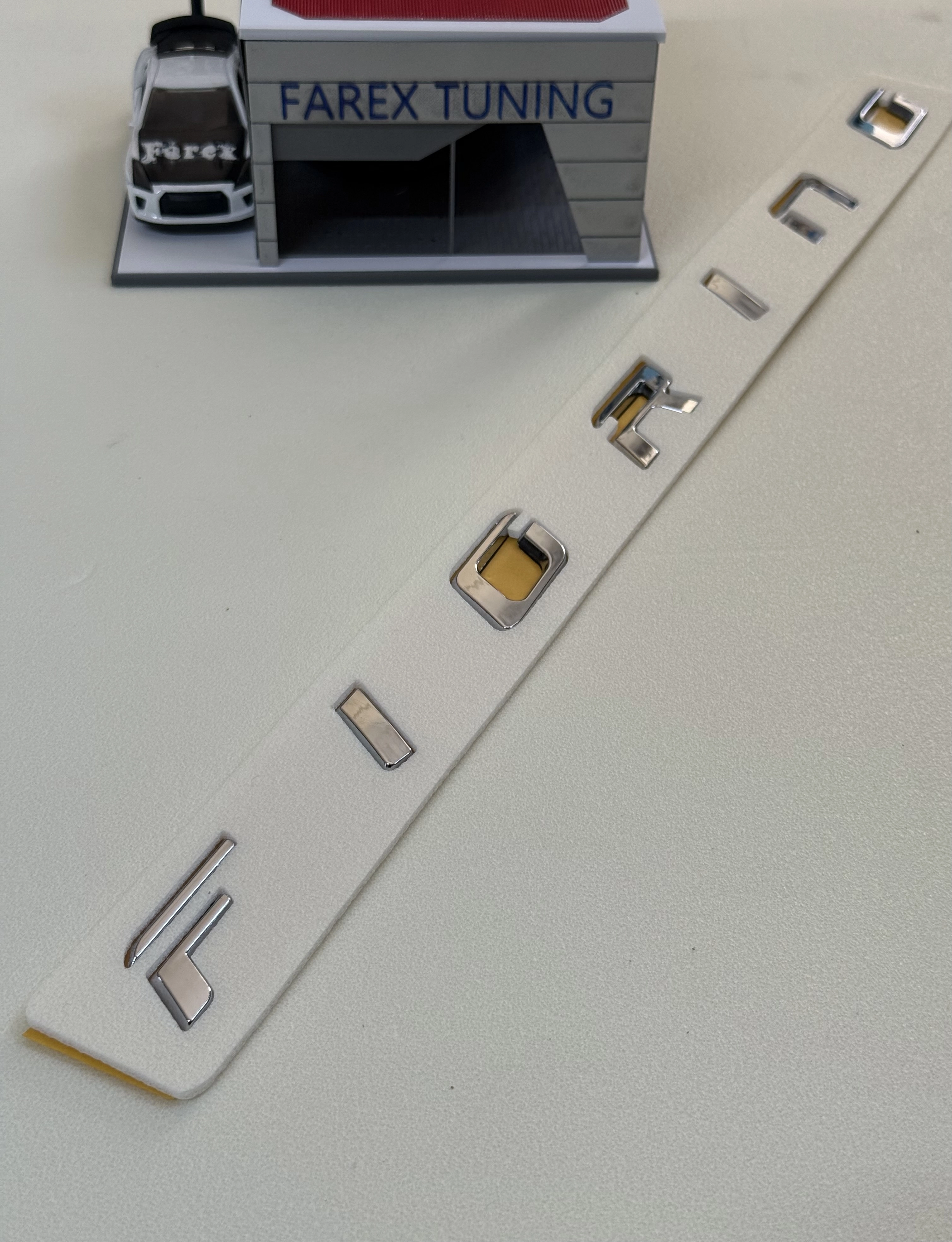 Fiorino Yeni Nesil Boşluklu Krom Bagaj Yazısı 3M 3D ABS