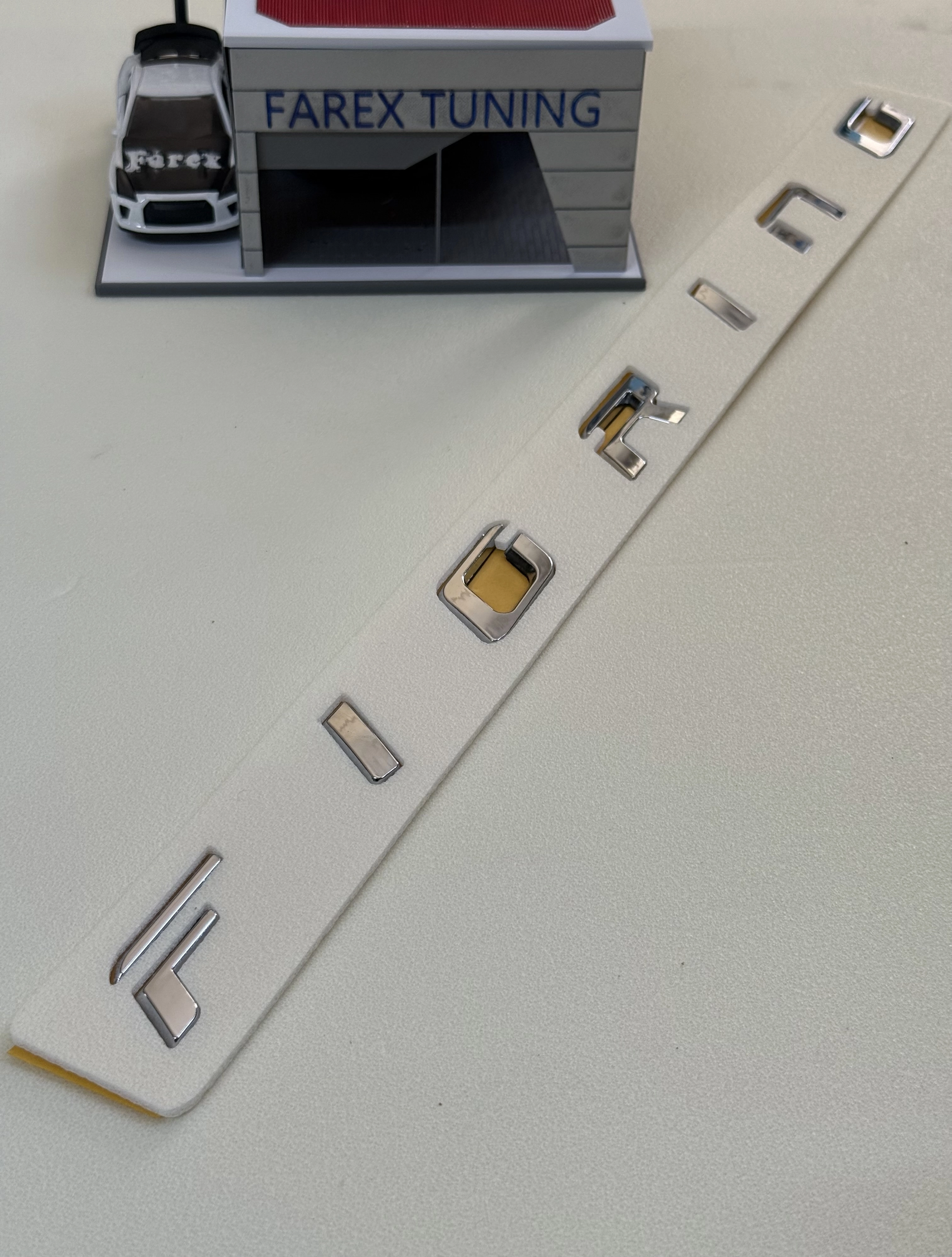 Fiorino Yeni Nesil Boşluklu Krom Bagaj Yazısı 3M 3D ABS