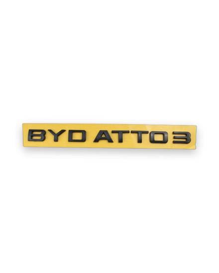BYD ATTO 3 Siyah Bagaj Yazısı Set Amblem