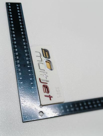 90 Multijet Krom-Kırmızı Bagaj Yazısı 3M 3D ABS