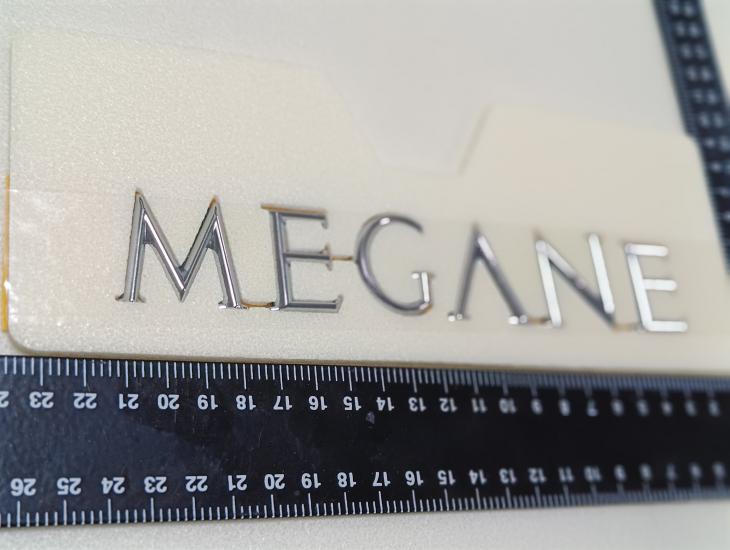 Megane 2 Uyumlu Krom Megane Bagaj Yazısı 3M 3D ABS