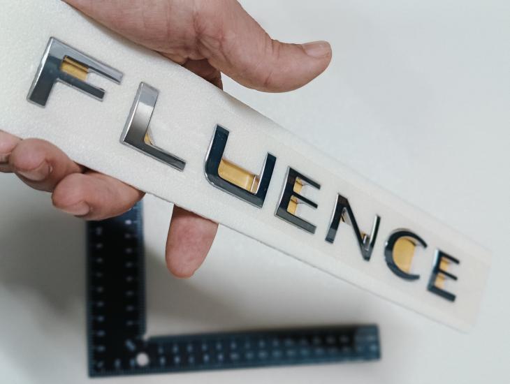Fluence Krom Bagaj Yazısı 3M 3D ABS