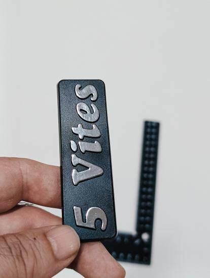5 Vites Krom Bagaj Yazısı Tırnaklı 3M 3D ABS