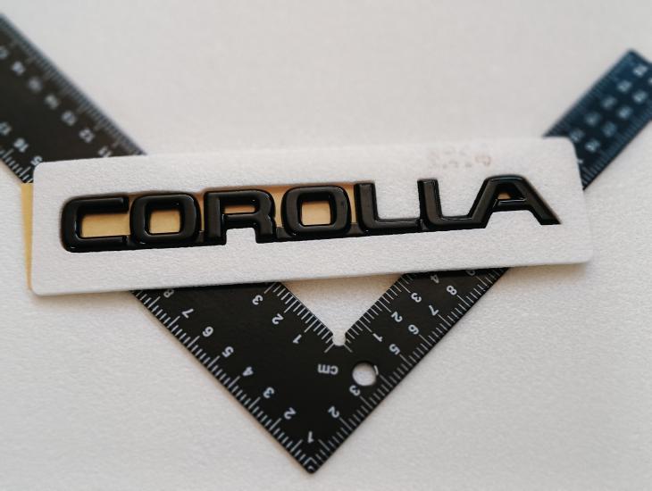 Corolla Efsane Kasa Piano Black Bagaj Yazısı 3M 3D ABS