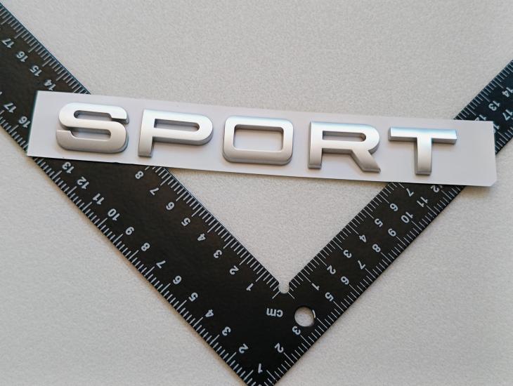 Sport Bagaj Yazısı Gri 3M 3D ABS