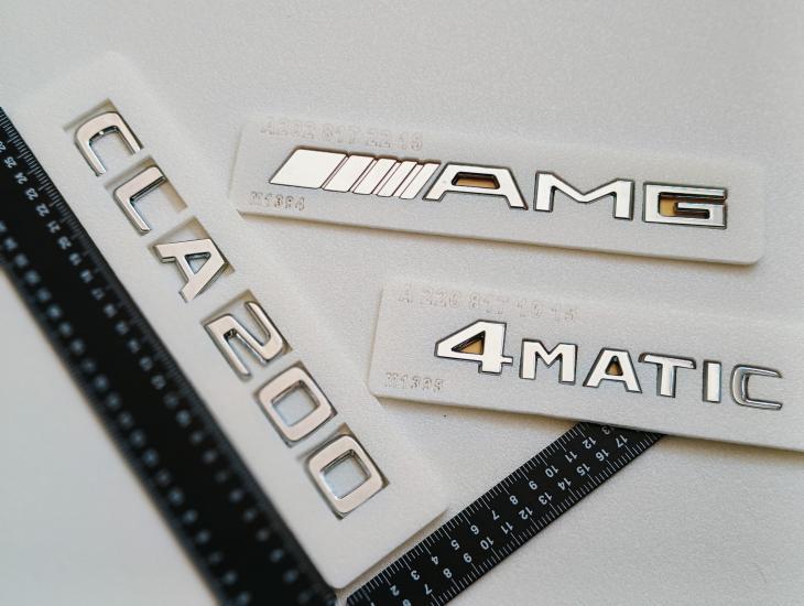 CLA200-4Matic ve AMG Krom Bagaj Yazısı Seti 3’lü 3M 3D ABS