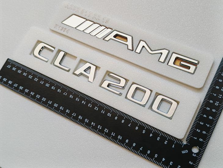 CLA200 ve AMG Krom Bagaj Yazısı Seti 2’li 3M 3D ABS