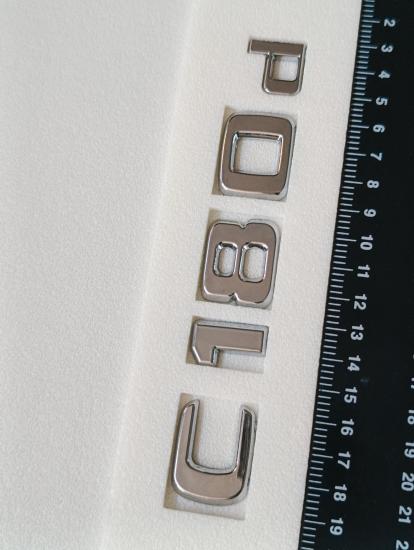 C180d Krom  Bagaj Yazısı 3M 3D ABS