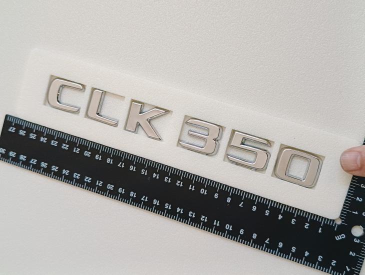 CLK 350 Krom Bagaj Yazısı 3M 3D ABS
