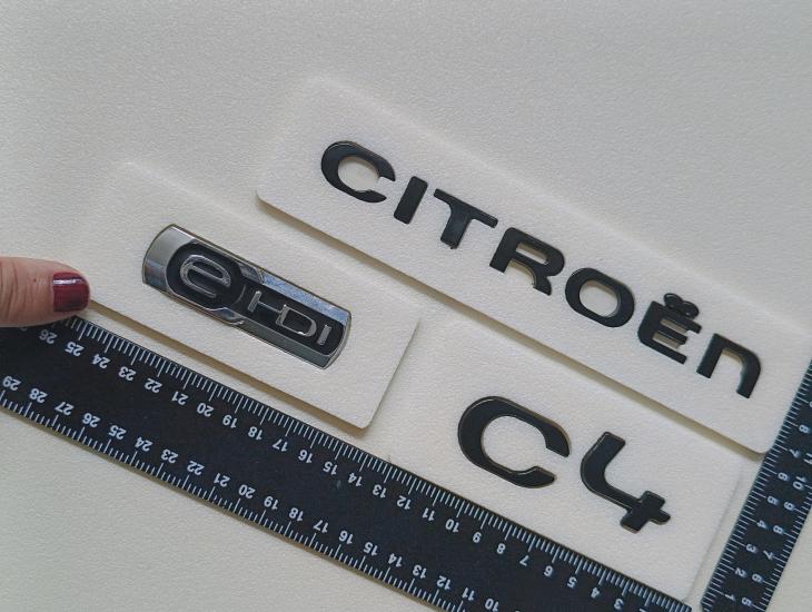 Citroen-c4 ve e-Hdi Piano Black Bagaj Yazısı Seti 3’lü 3M 3D ABS