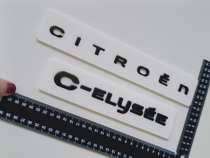 Citroen Boşluklu ve C-elysee Piano Black Bagaj Yazısı Seti 2’li 3M 3D ABS