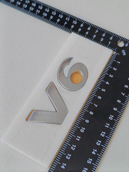 V6 Krom Bagaj Yazısı 3M 3D ABS