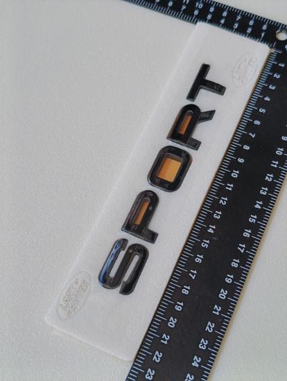 Sport Piano Black Bagaj Yazısı 3M 3D ABS