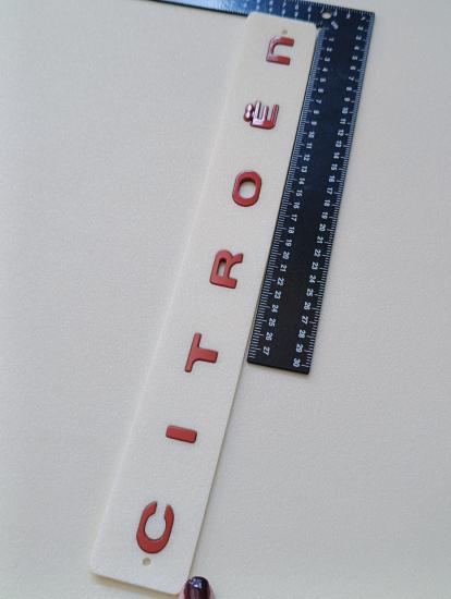 Citroen Boşluklu Yeni Nesil Kırmızı Bagaj Yazısı 3M 3D ABS