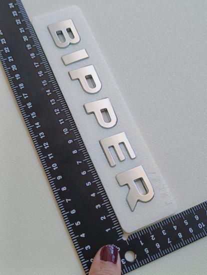 Bipper Krom Bagaj Yazısı 3M 3D ABS