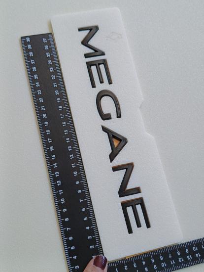 Megane 3-4 Uyumlu Piano Black Bagaj Yazısı 3M 3D ABS