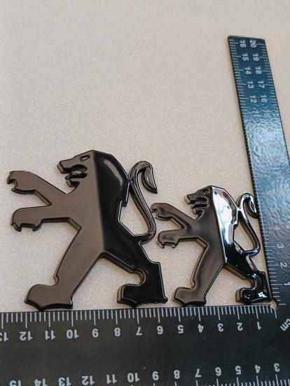 Peugeot Piano Black Aslan Panjur ve Bagaj Arması Seti (206, 207, 307, 407, Partner, 301, 406, 807, Expert)
