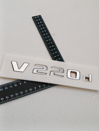 V220 d Krom Bagaj Yazısı 3M 3D ABS