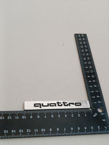 Quattro Panjur Arması Piano Black 3M 3D ABS