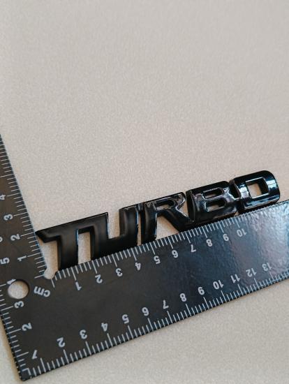 Turbo Piano Black Bagaj Yazısı (Tüm Modellerle Uyumlu) 3M 3D ABS
