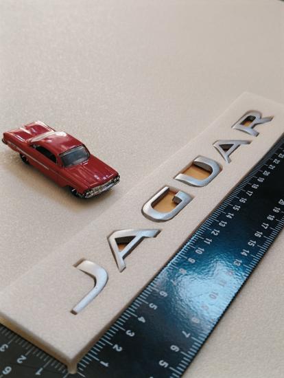 Jaguar Gri Bagaj Yazısı 3M 3D ABS