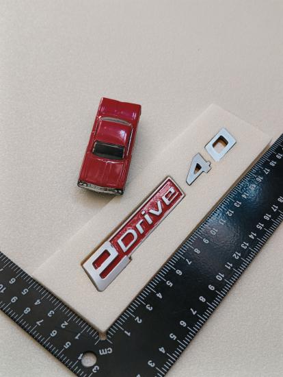 eDrive 40 Kırmızı Bagaj Yazısı 3M 3D ABS
