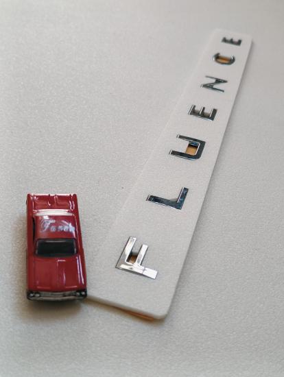Fluence Boşluklu Krom Bagaj Yazısı 3M 3D ABS