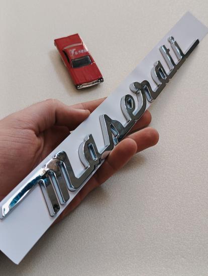 Maserati Krom Bagaj Yazısı 3M 3D ABS