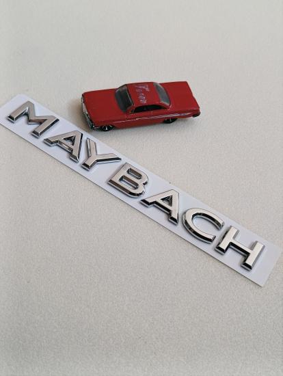 Maybach Krom Bagaj Yazısı 3M 3D ABS