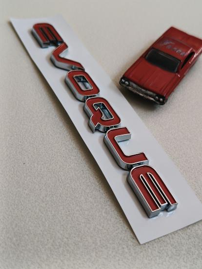 Evoque Kırmızı Bagaj Yazısı 3M 3D ABS