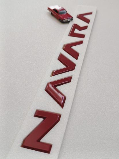 Navara Kırmızı Bagaj Yazısı 3M 3D ABS