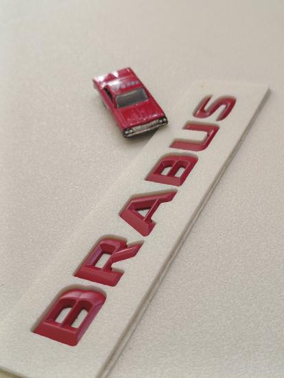 Brabus Kırmızı Bagaj Yazısı 3M 3D ABS