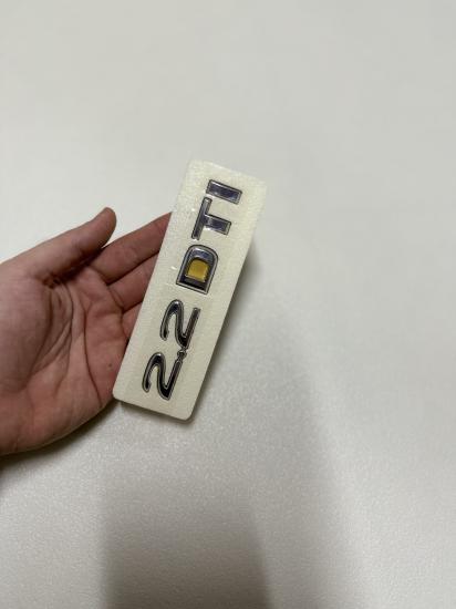 Opel 2.2 DTI Krom Bagaj Yazısı Astra,Signum,Zafira,Vectra,Omega,Sintra Uyumlu 3M 3D ABS Logo Arma