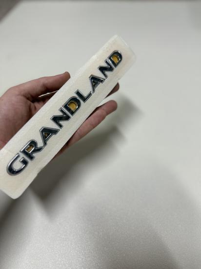 Grandland Krom Bagaj Yazısı 3M 3D ABS Logo Arma