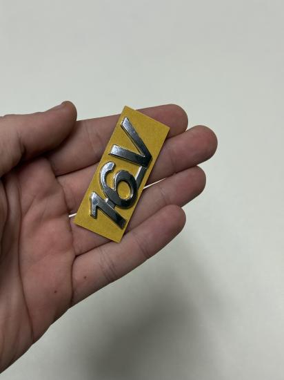 16_V Krom Bagaj Yazısı Palio, Albea, Linea, Bravo, Brava, Punto, Grande Punto, Punto Evo, Tipo / Egea, Marea, Stilo, Uno, Tempra, Doblo, Fiorino Uyumlu 3M 3D ABS