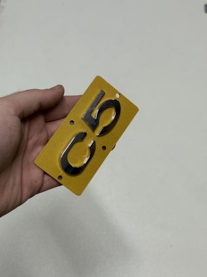 c5 Krom Bagaj Yazısı 3M 3D ABS