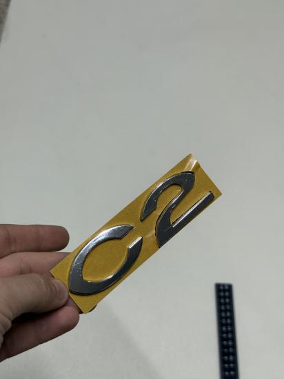 C2 Krom Bagaj Yazısı Kalın Model 3M 3D ABS