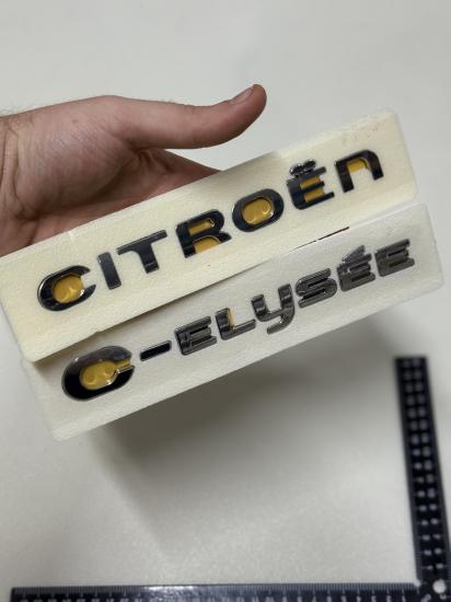 Citroen ve C-Elysee Krom Bagaj Yazısı Seti 2’li 3M 3D ABS
