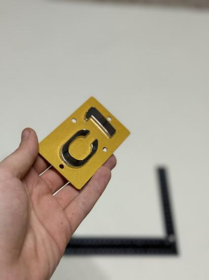 c1 İnce Model Krom Bagaj Yazısı 3M 3D ABS Logo Arma