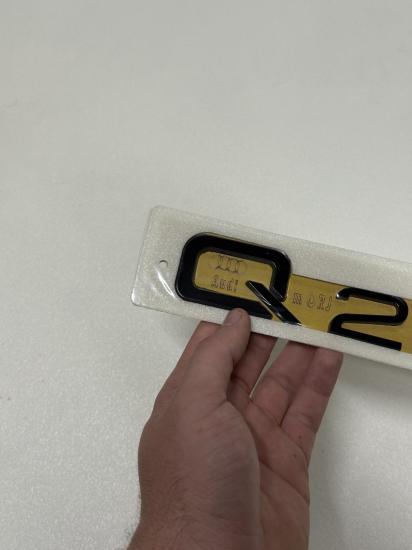 Q2 Piano Black Bagaj Yazısı 3M 3D ABS Arma Logo