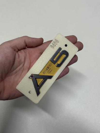A5 Krom Bagaj Yazısı Logosu Arması 3M 3D ABS
