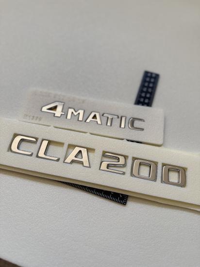 CLA 200 ve 4Matic Krom Bagaj Yazısı Seti 2’li 3M 3D ABS 3M 3D ABS Logo Arma
